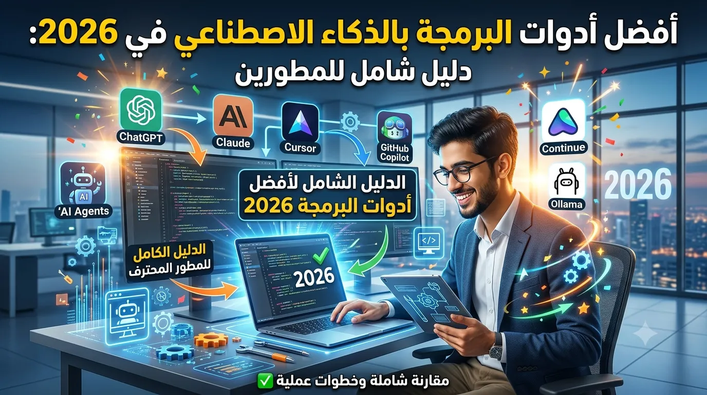 أفضل أدوات البرمجة بالذكاء الاصطناعي في 2026: دليل شامل للمطورين