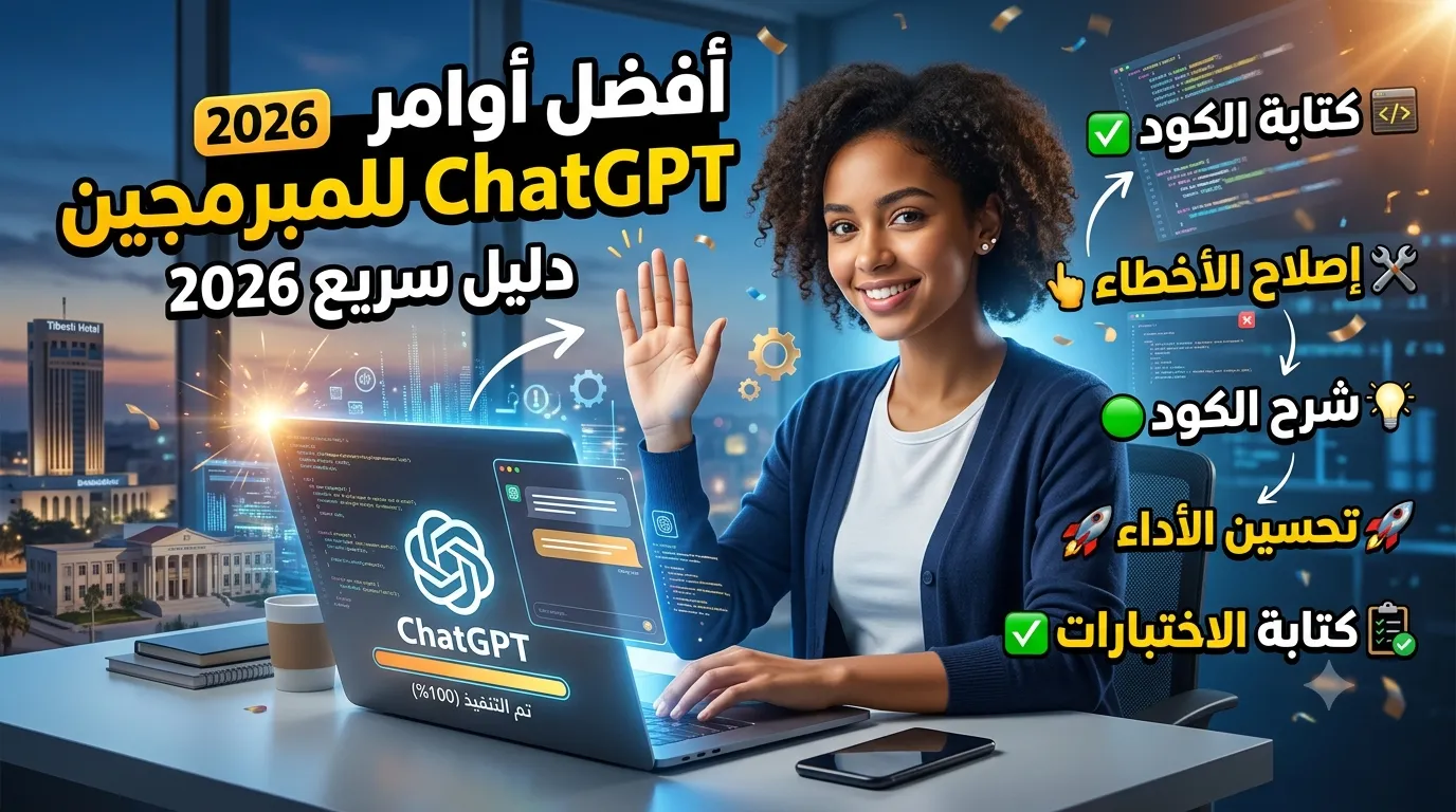 أفضل أوامر ChatGPT للمبرمجين: دليل سريع 2026