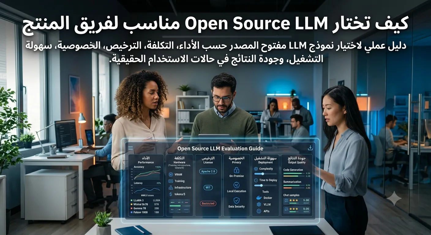 كيف تختار Open Source LLM مناسب لفريق المنتج