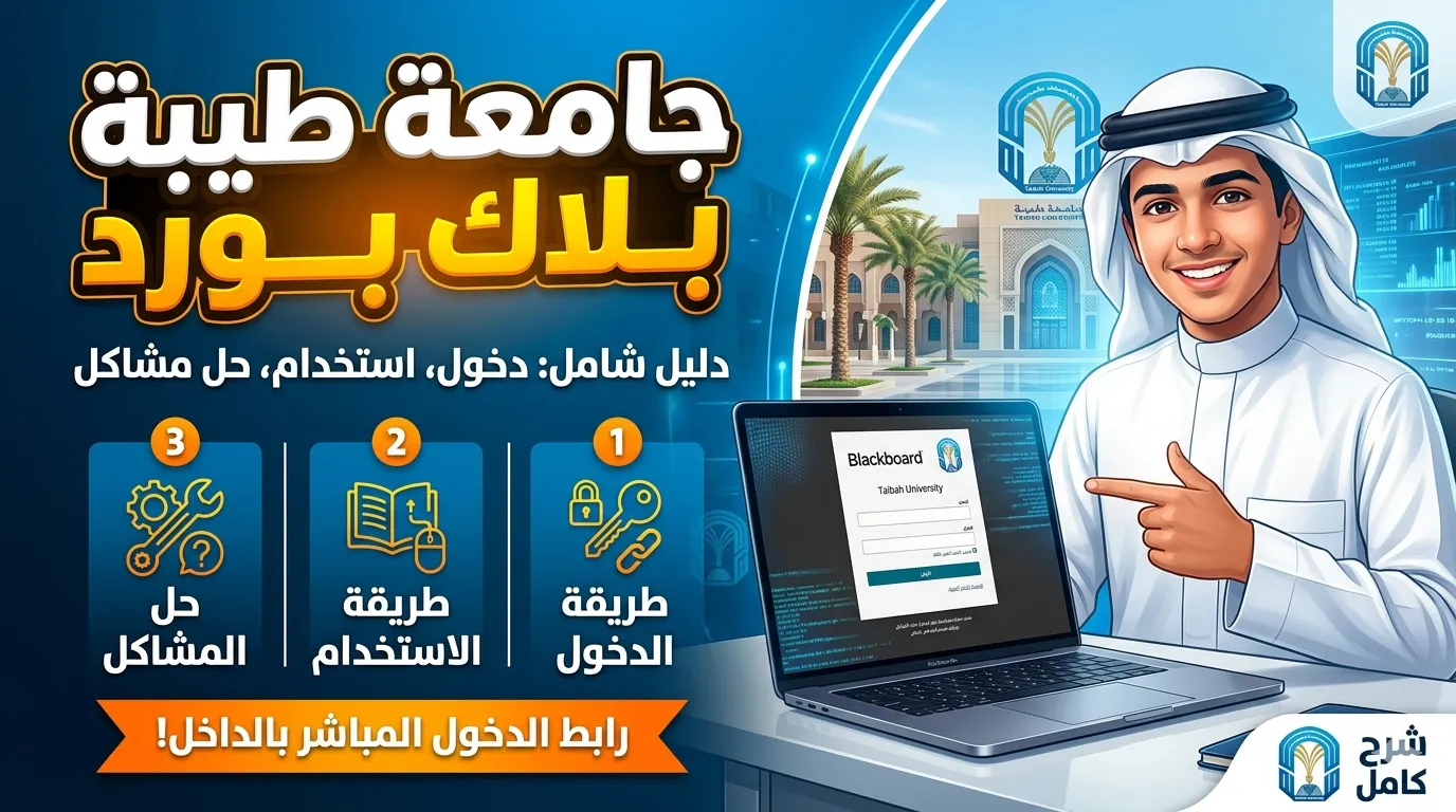 جامعة طيبة بلاك بورد | رابط الدخول وطريقة الاستخدام وحل المشاكل الشائعة