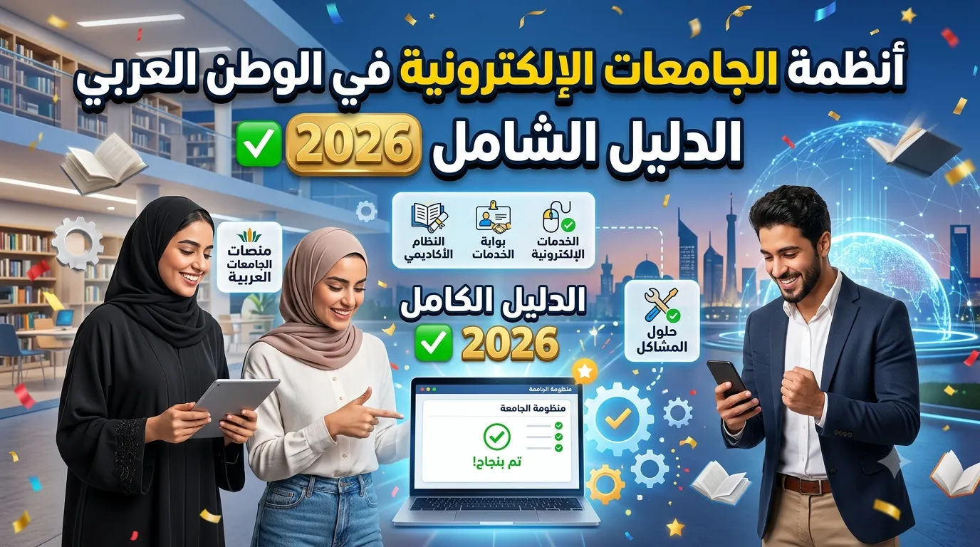 أنظمة الجامعات الإلكترونية في الوطن العربي: الدليل الشامل 2026