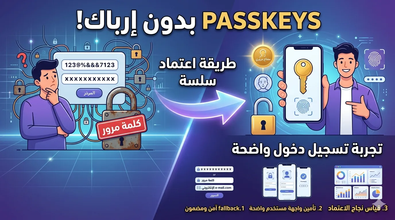 كيفية اعتماد Passkeys في تطبيقك بدون إرباك المستخدمين